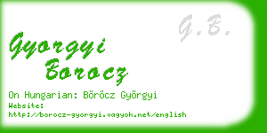 gyorgyi borocz business card